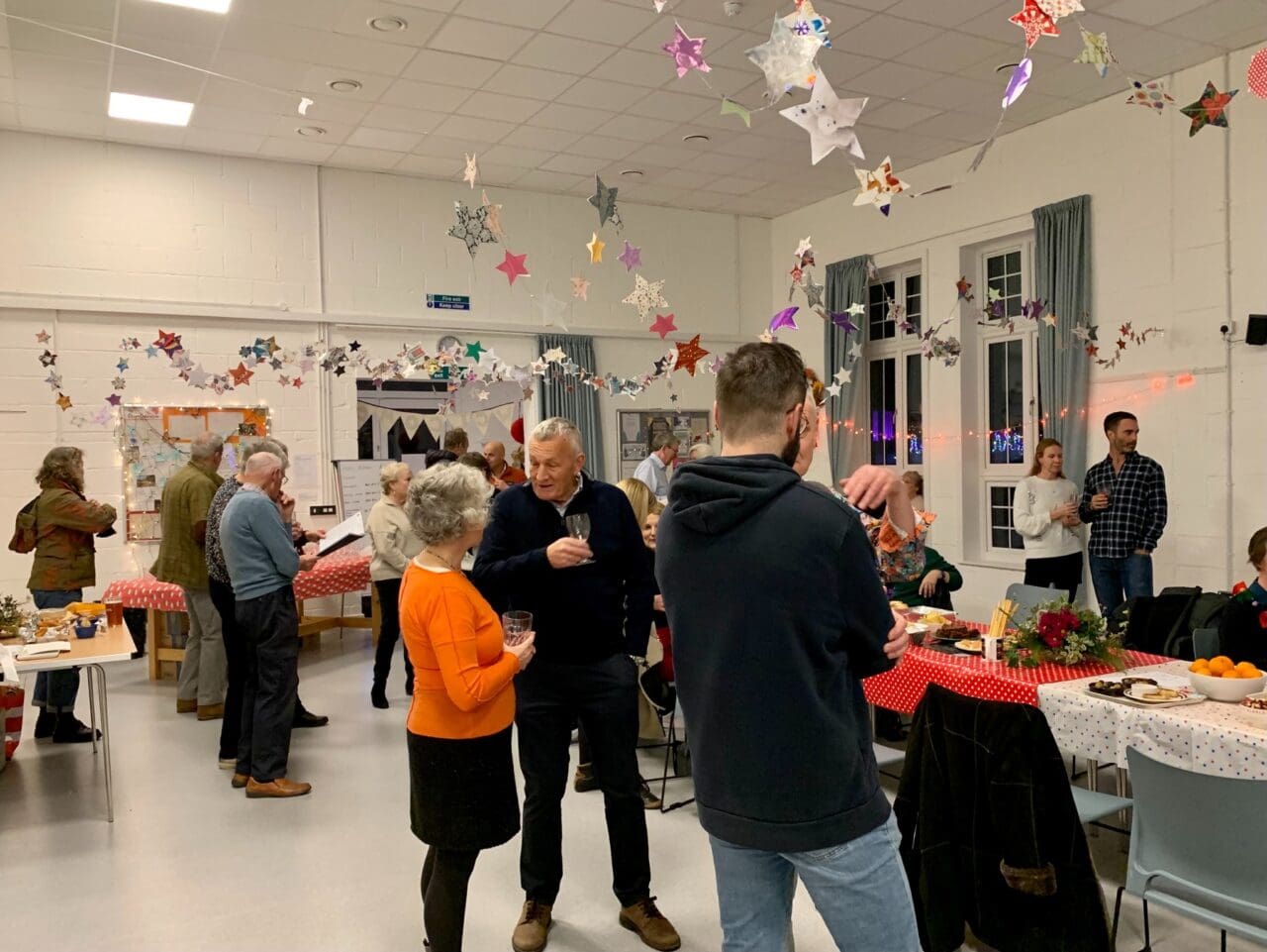 The drinks were flowing and the mince pies were piled high at the buffet.