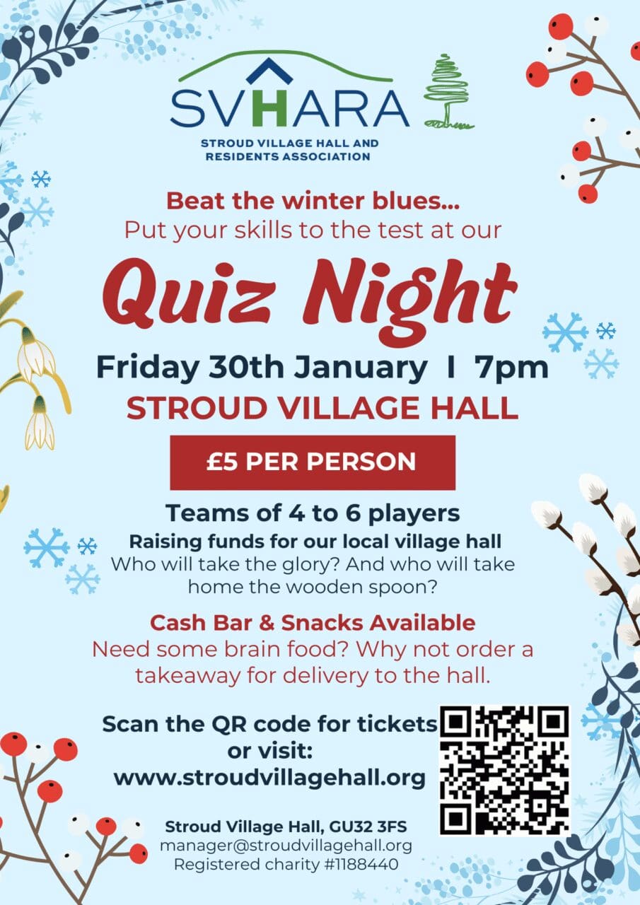 January Winter Quiz Poster Final